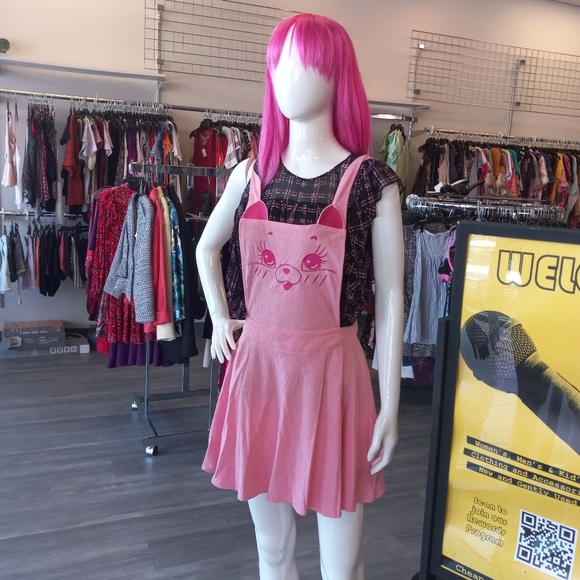 Kawaii kitty knitted overall dress! Zips up side! Brand new! Discontinued! - Picture 8 of 8